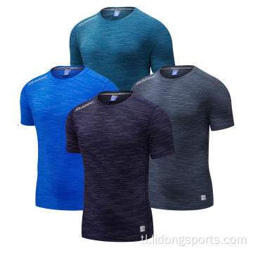 Breathable Custom Men Mabilis na Dry Gym Fitness Tshirt